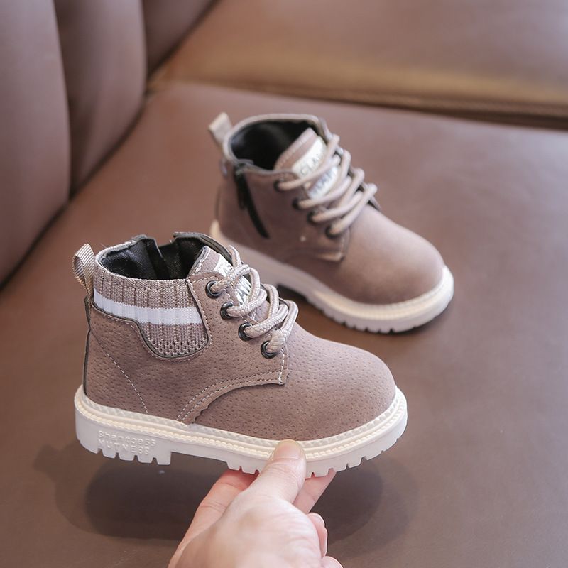 Botas Martin de felpa con aislamiento para la nieve para niños, botas grandes de algodón antideslizantes, para otoño e invierno de 2024, para niños y niñas._voghion.com