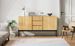 Credenza 140x75cm Mit 2 Türen, 3 Schubladen, Metallbeinen, TV-Schrank_voghion.com