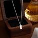 S999 Pure Solid Silver Small Square Brick Necklace For Women, Niche Design Sense, Ins Style, Elegant And Unique_voghion.com