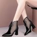 Marke True Soft Leder Sandalen Vielseitig Spitze Mesh Martin Stiefel Damen Mesh High Heels Mesh Stiefel High Heels_voghion.com