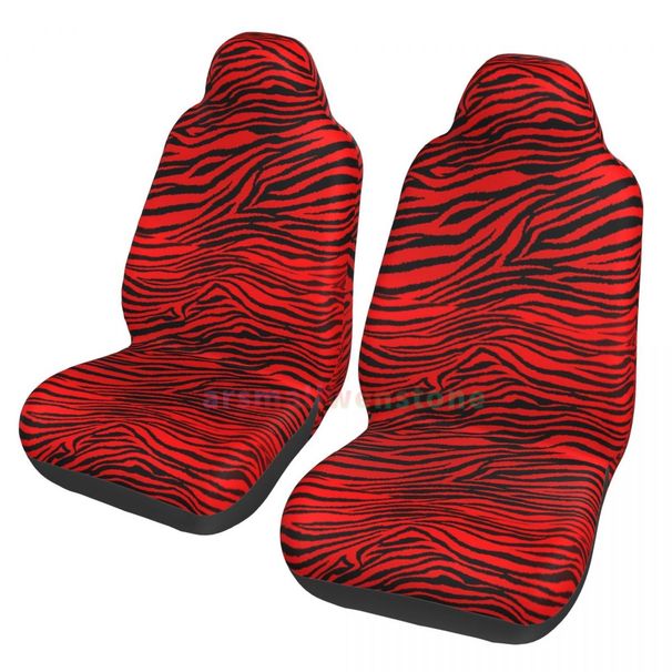 Zebra Stripe 2PCS Car Seat Anti Fouling And Convenient Protective Cover Unique Style_voghion.com