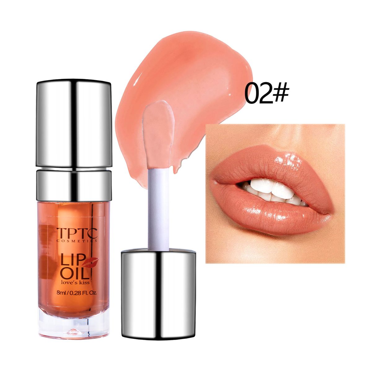 Lucidalabbra TPTC 5 colori labbra volumizzanti labbra smalto idratante balsamo labbra lucidalabbra in vetro tazza antiaderente rossetto lucidalabbra_voghion.com