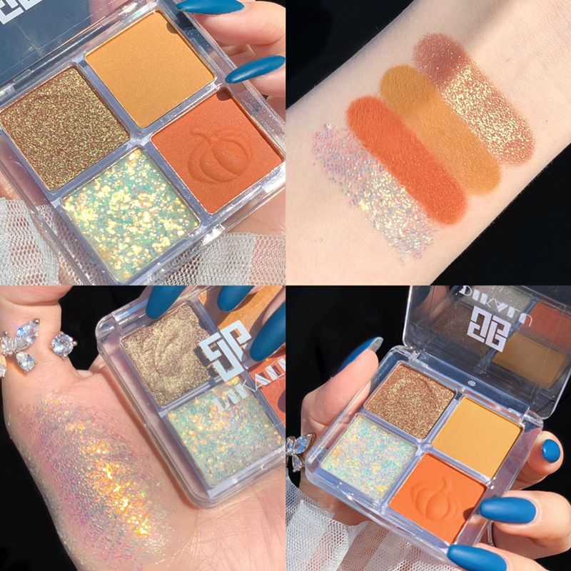 Augenglitter-Pailletten-Schattenpalette, wasserfest, matt, nackte Erdfarbe, Lidschatten-Palette, Make-up für Frauen, Sh-Schatten_voghion.com