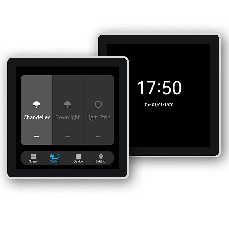 Smart Zigbee Touchscreen Switch - 4-Channel Relay Load Control (Full Touch Screen, Alexa/Google Home Compatible, Wall Mountable, Energy Monitoring)​_voghion.com