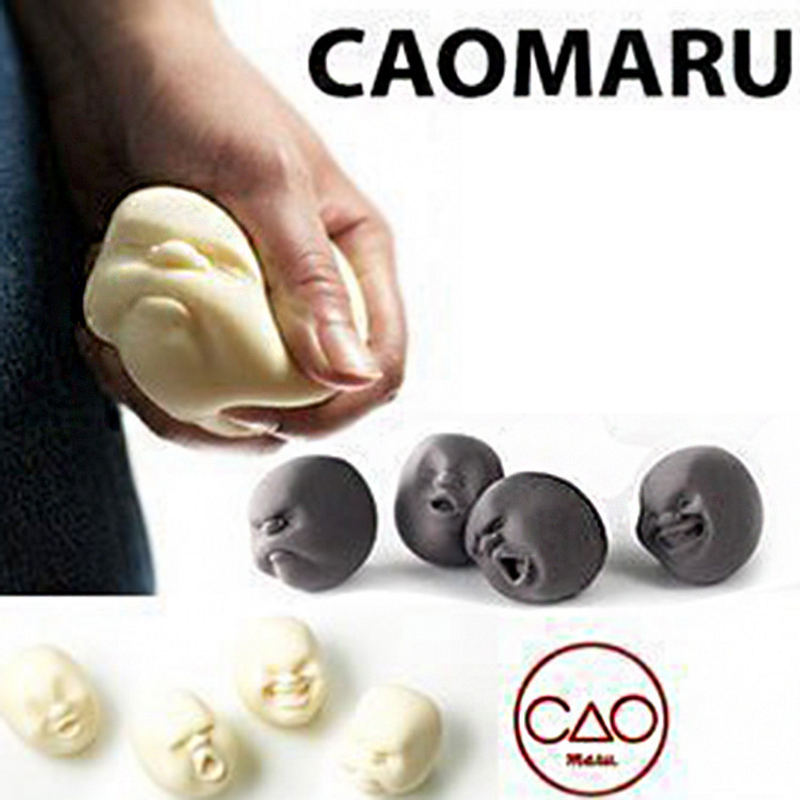 Figuras de espuma blanda con expresiones faciales divertidas, juguetes para aliviar el estrés en la oficina, TPR y bolas calmantes para la cara._voghion.com