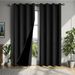 2 Pieces Of 100% Blackout Curtains With Perforated Hanging Method, Sun Protection, Privacy Protection, Heat Insulation And Noise Reduction,_voghion.com