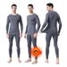 Men's Fleece Lined Compression Leggings For Basketball, Quick Drying, High Elasticity Running Suit, Training Set For Autumn And Winter._voghion.com