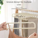 Household No Trace Cabinet Inner Special Organizer Recommended Non-Slip Flocking Drying Bedroom Extra Thick Pants Hanger_voghion.com