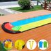Inflatable PVC Water Slide With Sprayer Outdoor Slip Slide For Kids Adults Double Lane Splash Pool Wave Board Included_voghion.com