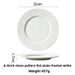 Nordic Rock Pattern Flat Ceramic Dessert Steak Simple High-end Western Dining Household Black Cabbage Plate_voghion.com