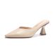 6777-1 Summer New High Heels For Women, Comfortable Commuting Pointed Toe Nude Color High-end PU Leather Single Shoes_voghion.com