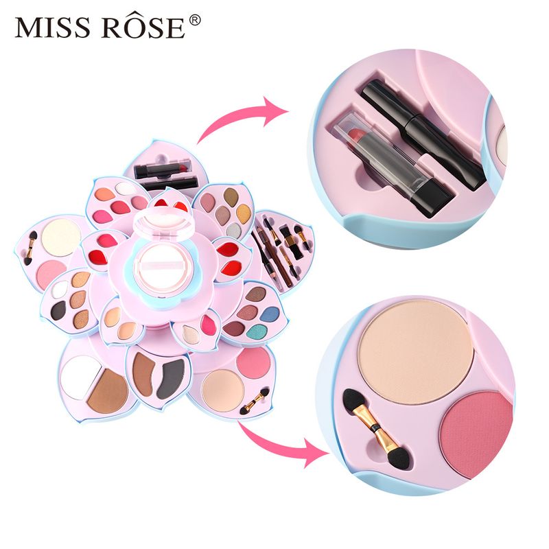 [Morsdagsgave] Surprise Lucky - MISS ROSE Air Cushion BB Pink Rotating Large Plum Blossom Makeup Palette Eyeshadow Palette Multifunksjonell_voghion.com