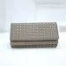 Free Shipping Designer Wallet New Three Fold Design Women's Handbag Large Capacity Handmade Rivets Multi Layered Mobile_voghion.com