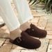 Comwarm Cork Footbed Clogs For Women Men Fashion Leather Mules Comfort Potato Shoes With Arch Support Indoor Outdoor_voghion.com