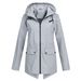 Leichte, wasserdichte Regenjacke mit Kapuze für Damen – Winddichter Outdoor-Mantel, atmungsaktives Polyester, Reißverschluss, Slim Fit (S-XXXL)_voghion.com