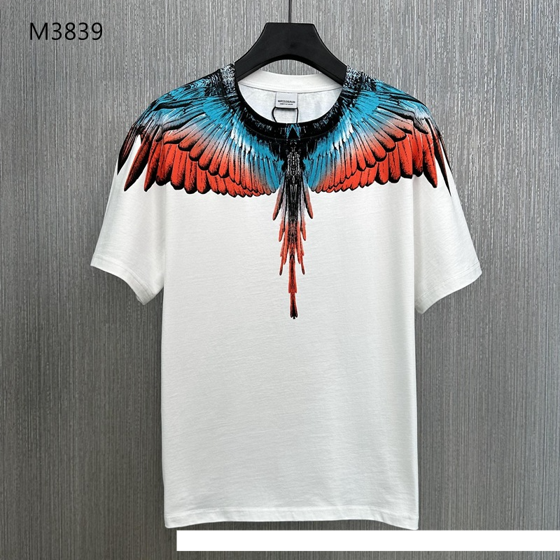 Herrenbekleidung Lose Weite Version Kurzarm T-Shirt MB Big Wings Mode Bedrucktes Top Paar Basishemd T_voghion.com