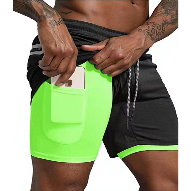 Men's Quick-Dry Basketball Shorts With Liner - Breathable 5-Inch Gym Running Shorts (Moisture-Wicking Lightweight Solid Color Athletic Fit)​​_voghion.com