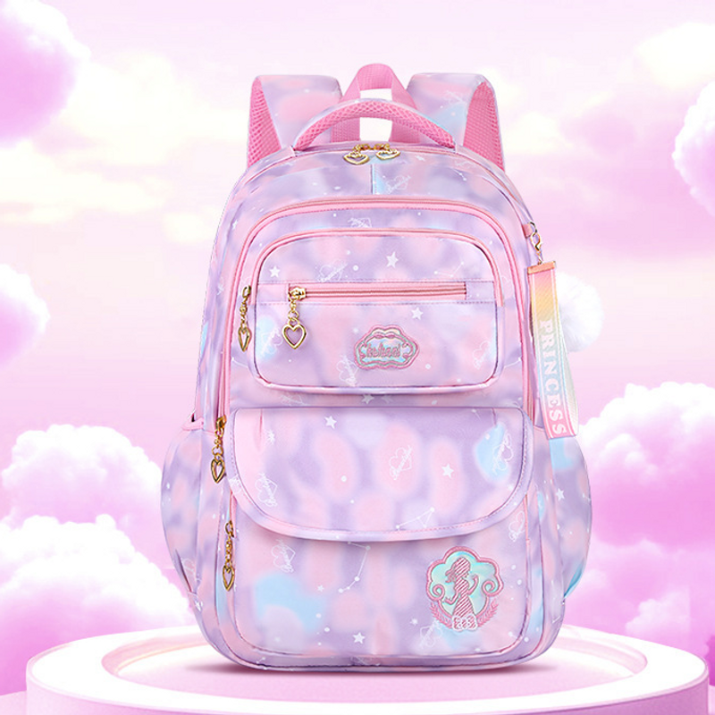 Kids Bags Girl's Schoolbag Rainbow Flower Bag Lightweight 1 6 Grade Children's Schoolbag Backpack Weight Reducing Spine Protection Wear Resistant_voghion.com