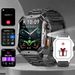 Outdoor Smartwatch With Flashlight – 2.01" HD Screen, 3ATM Waterproof, 1000mAh Battery, Heart Rate & Blood Oxygen Monitor_voghion.com
