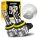 AUXITO 2 pezzi H8 LED H11 H9 9005 HB3 9006 HB4 fari auto super luminosi fendinebbia fari lampada auto senza ventola_voghion.com
