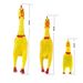 New Pets Squeak Toys Screaming Squeeze Sound Dog Chew Toy Durable Funny Yellow Rubber Vent Chicken 17Cm 31Cm 40Cm_voghion.com