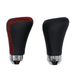 Universal Car Shift Knob Gear Stick + Boot Set 5 / 6 Speed Manual Shifter Lever Black Red e PU Leather_voghion.com