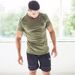Muscle Brothers Summer New Round Neck Sports Fitness Short Sleeve Breathable Leisure Training Men's T-shirt Trendy_voghion.com