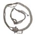 Asymmetric Tassel Belt Buckle Choker Sparkling Diamond Cool Style With Niche Design, High-end Non Fading Necklace_voghion.com