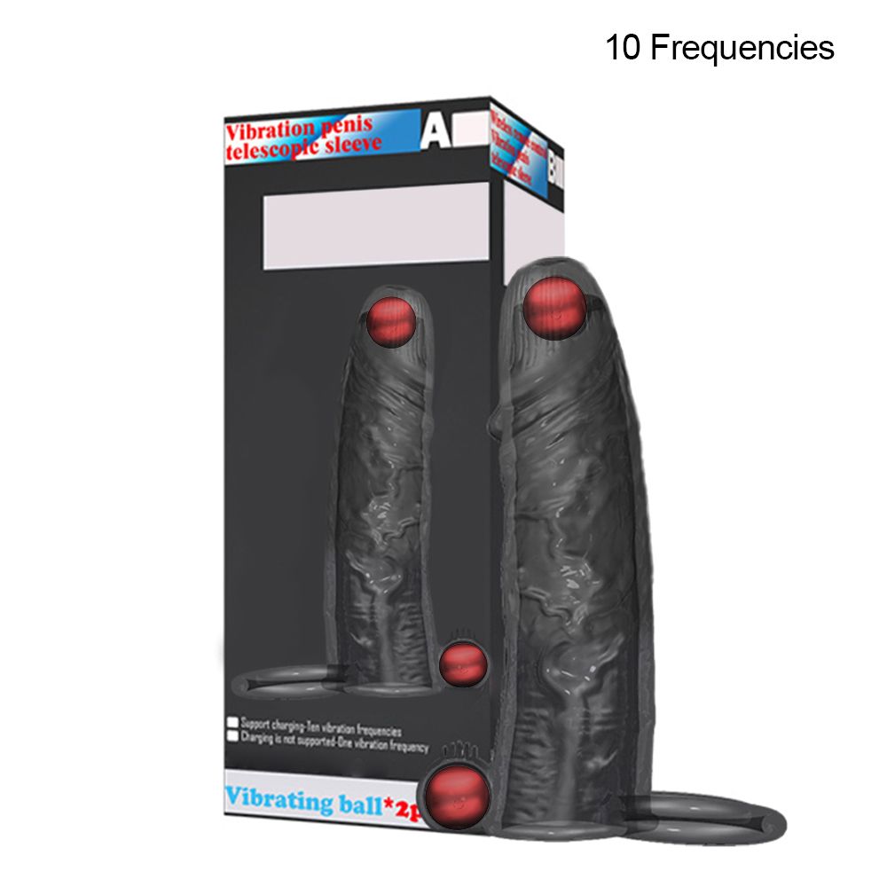 Lock Men Delay Sperm Fine Vibrating set Enhancer Ring Sleeve Erezione Dick Ring Sex Toys For Men_voghion.com