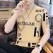 Men's Summer 2023 New Ice Silk Short-sleeved T-shirt Fashionable Brand Fashionable Half-sleeved T-shirt Loose Round Neck Top Clothes for Men_voghion.com