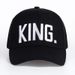 New Women's Letter Embroidered Baseball Cap King and Queen Snapback Couple Hip Hop Style s Outdoor Casual Cotton Sun_voghion.com