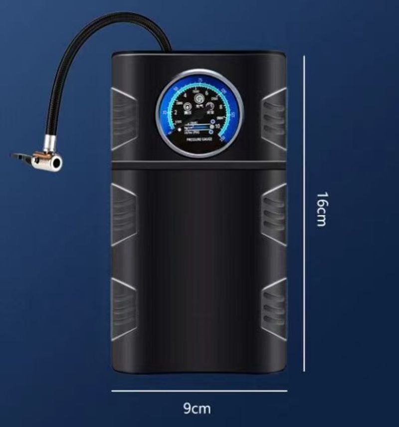 Bomba de inflado inalámbrica para automóvil, 120 W, 45 l/min, portátil, compacta_voghion.com