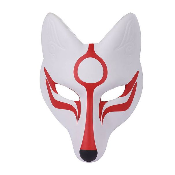 Anime PU Leather Fox Mask Cosplay Festival Party Masquerade Performance Costume Props_voghion.com