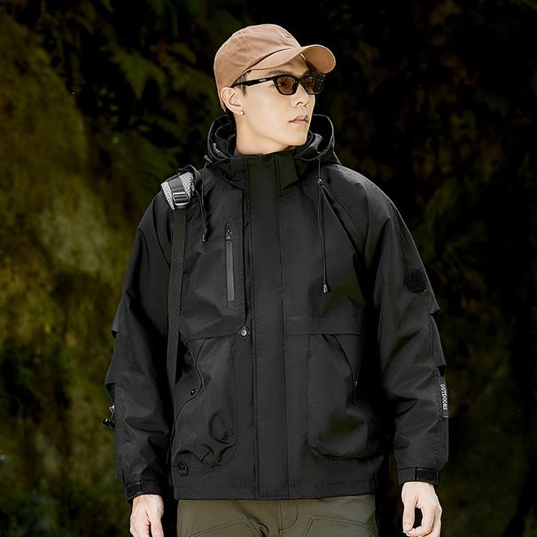 Giacca antivento impermeabile 3 in 1 da donna con fodera in pile staccabile per escursionismo, sci e attività all'aperto_voghion.com