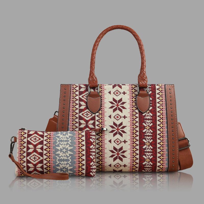 Heißer Verkauf Bohemian Ethnic Style Tote Bag Nische High End Große Kapazität Pendler All Match Umhängetasche_voghion.com