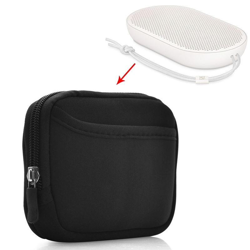 Lot de 2 housses de protection souples en nylon pour haut-parleur Bluetooth portable B&O BeoPlay P2_voghion.com