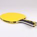 REGAI Yellow Table Tennis Double-Sided Rubber Adult Student Training Ping Pong Long Handle Horizontal Racket_voghion.com