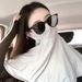 Velo solare per donna, protezione per il collo con protezione UV, copertura in seta ghiacciata, maschera da guida estiva sottile per tutto il viso_voghion.com