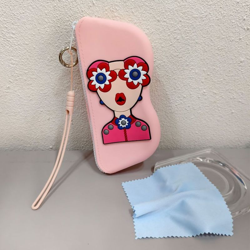 Sac de rangement pour lunettes de soleil de grande valeur, sac de rangement portable pour monnaie, sac de rangement en silicone antichute, peut être suspendu, sac à lunettes étanche_voghion.com