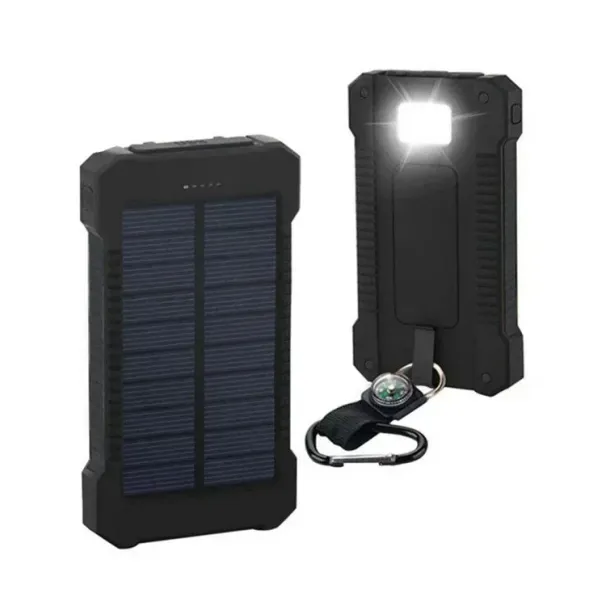 200000 MAh Portable Solar Power Bank External Battery Fast Charging Waterproof With SOS Flashlight Powerbank For Xiaomi_voghion.com