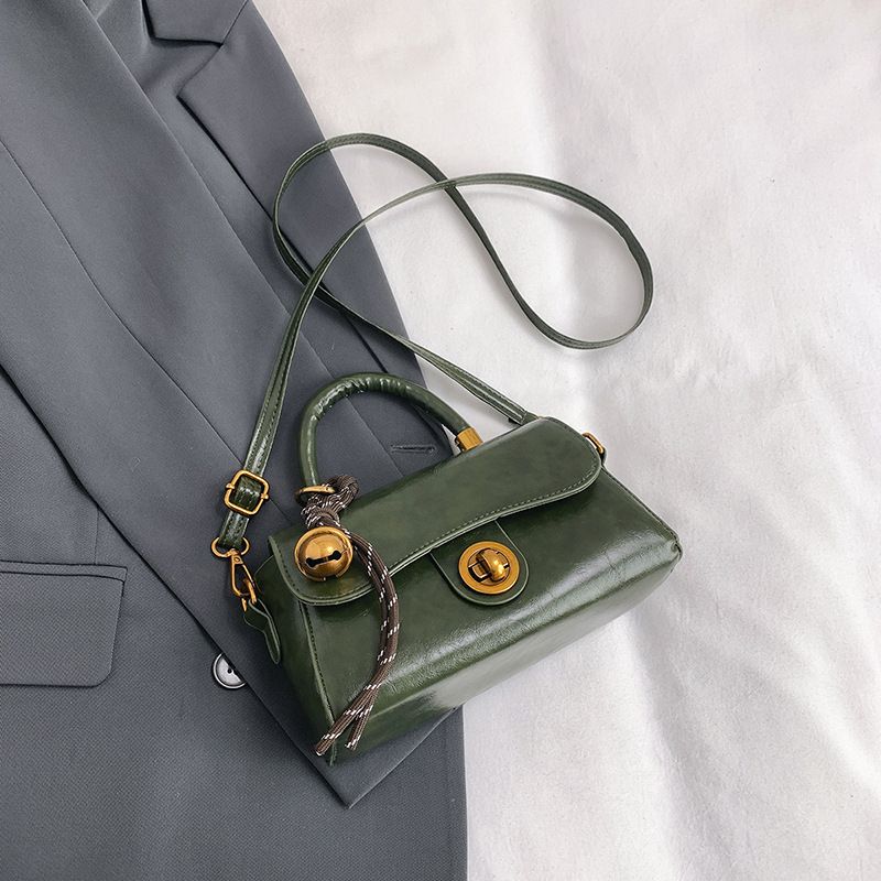 Retro Square Shoulder Bag For Women - Stylish PU Crossbody Handbag With Detachable Strap, Spacious Interior For Daily Essentials_voghion.com