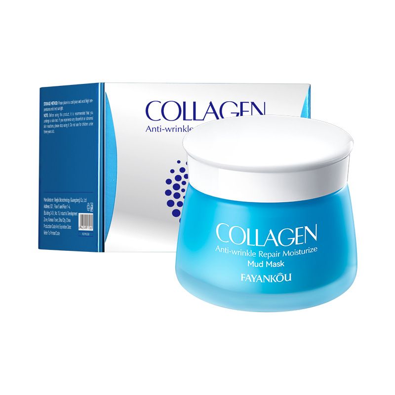 Full English Collagen Anti-Wrinkle 120g FAYANKOU Repair Deep Cleansing Mud Mask_voghion.com
