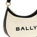 Bolsa de ombro única preta e branca casual e moderna BALLY para mulheres WAC02MCV034I182O_voghion.com