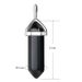 Natural Crystal Stone Sun And Moon Keychain Pendant Bullet Hexagonal Column Pendant DIY Creative Car Bag Hanging_voghion.com