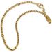 Bracciale a maglie cubane laterali minimaliste placcato in argento puro oro 14K, di alta qualità, versatile e alla moda, con catena semplice_voghion.com