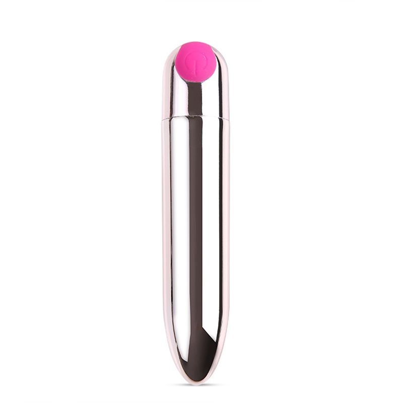 Mini vibrador bala com 10 vibrações, massageador clitóris e ponto G, recarregável por USB, para masturbação feminina_voghion.com