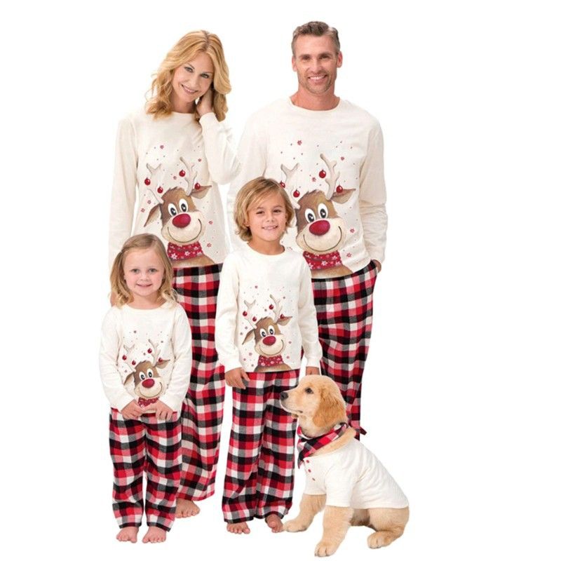 Jul Familie pyjamas med print af familiekjole_voghion.com