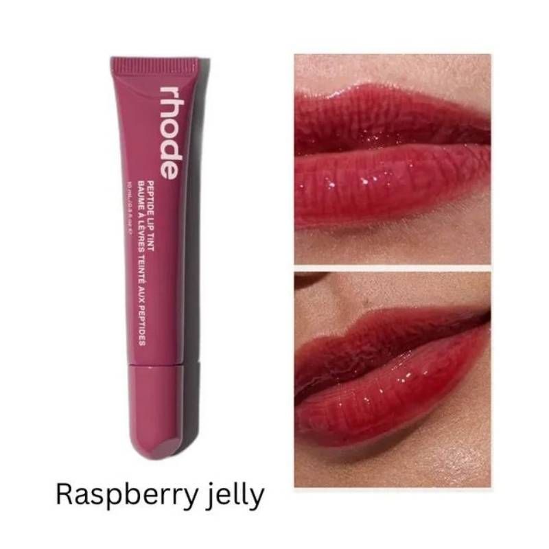 2024 Rhode 8 Colors Lūpų blizgesiai Plump Moisturizing Lip Glaze Essence Gel Oil Ilgalaikiai maitinantys lūpų dažai Moterų Merginų priežiūros produktai_voghion.com
