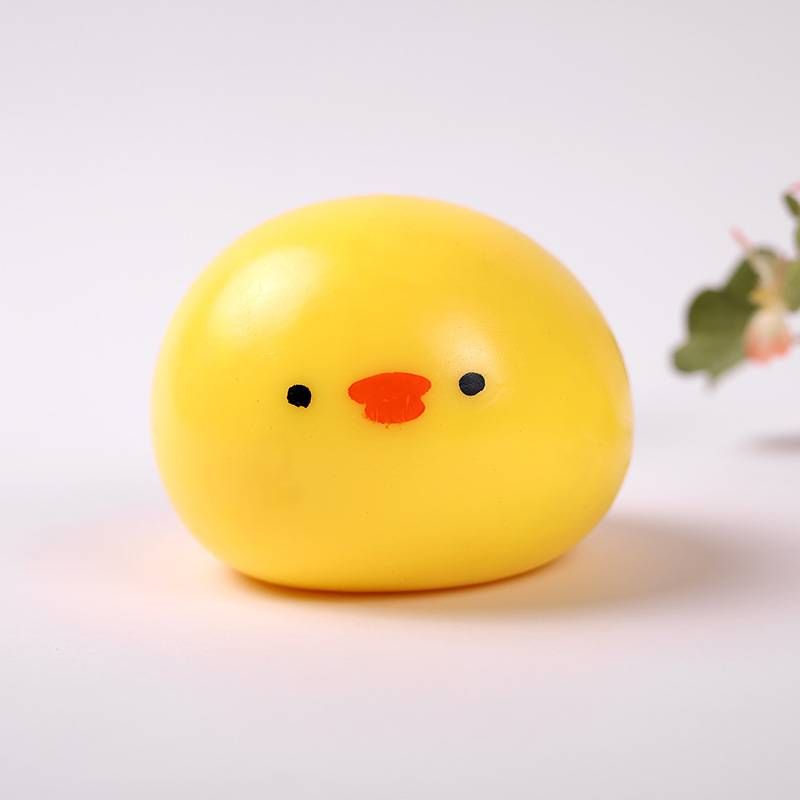 Foam Squishies Nuojiji Fluid Little Yellow Chicken Squeeze Music Plastic Slow Rebound Decompression Toy Toy Office Vent Artifact_voghion.com
