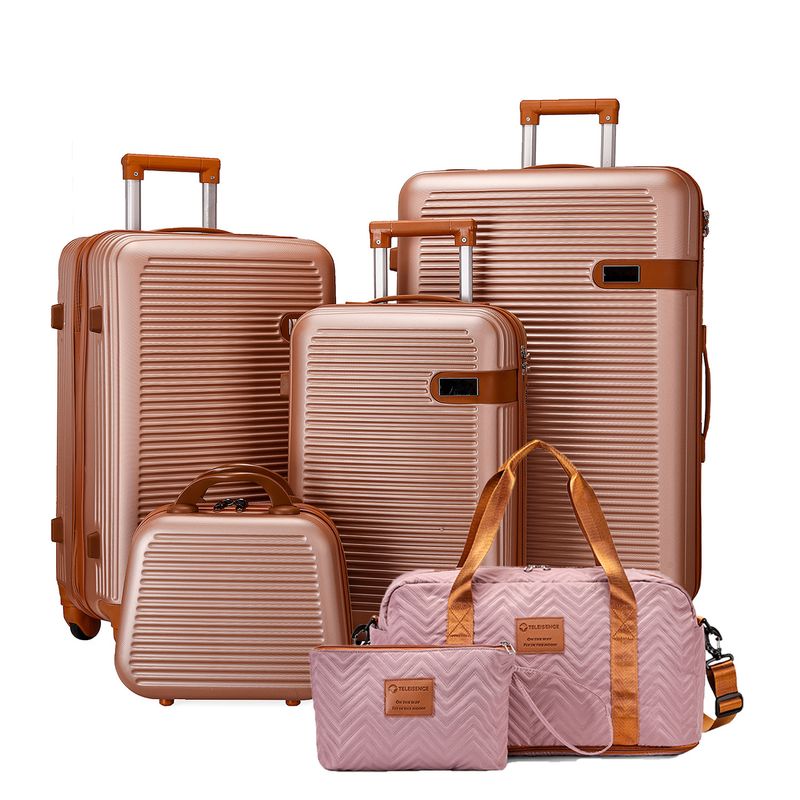 ABS Silent Wheel Suitcase Large Capacity Retro Travel Suitcase Trolley Case Suitcase_voghion.com